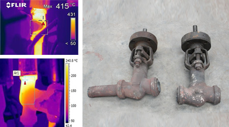 Thermography of High Energy Drains